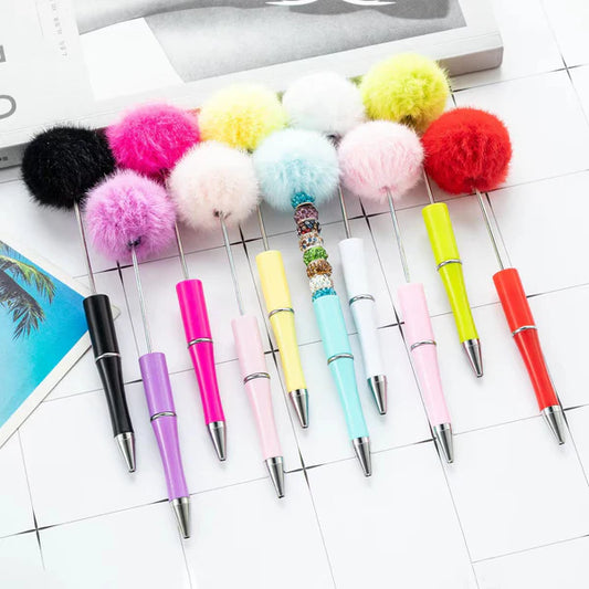 【P125】Plush Beaded Pen2#