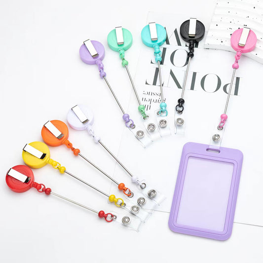 【D310】DIY Beaded Retractable Clip ID