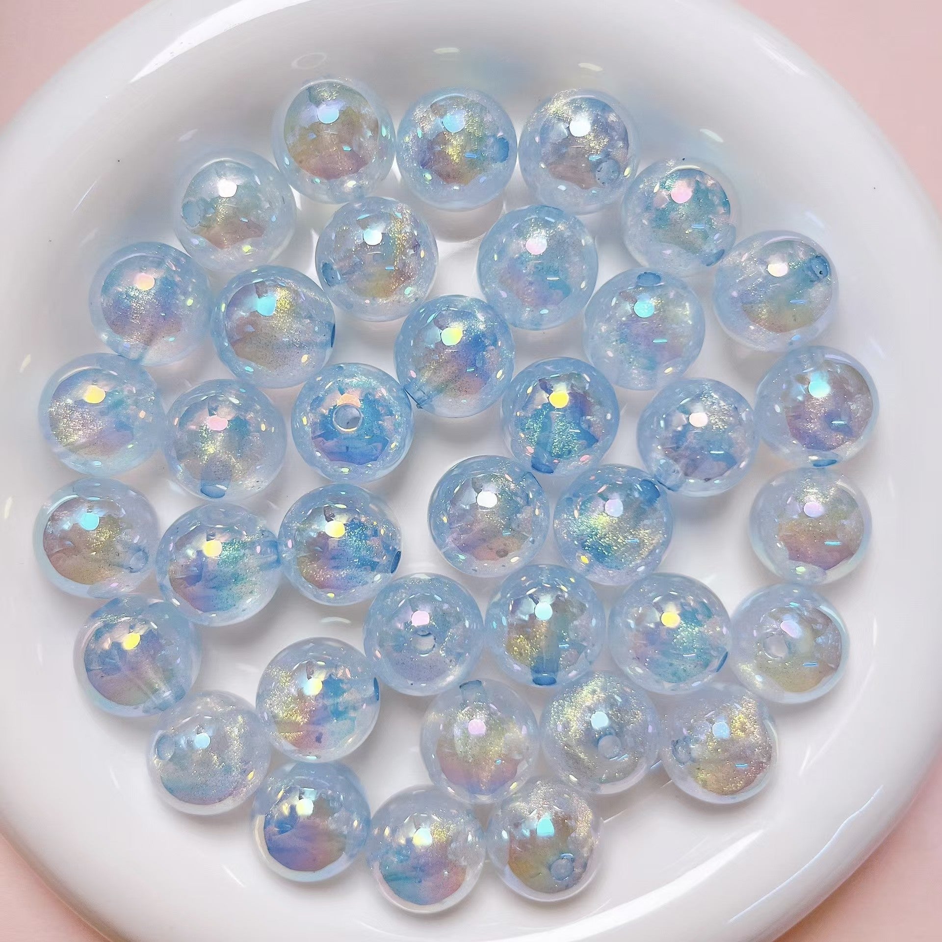 NEW【B237】Shimmery galaxy beads