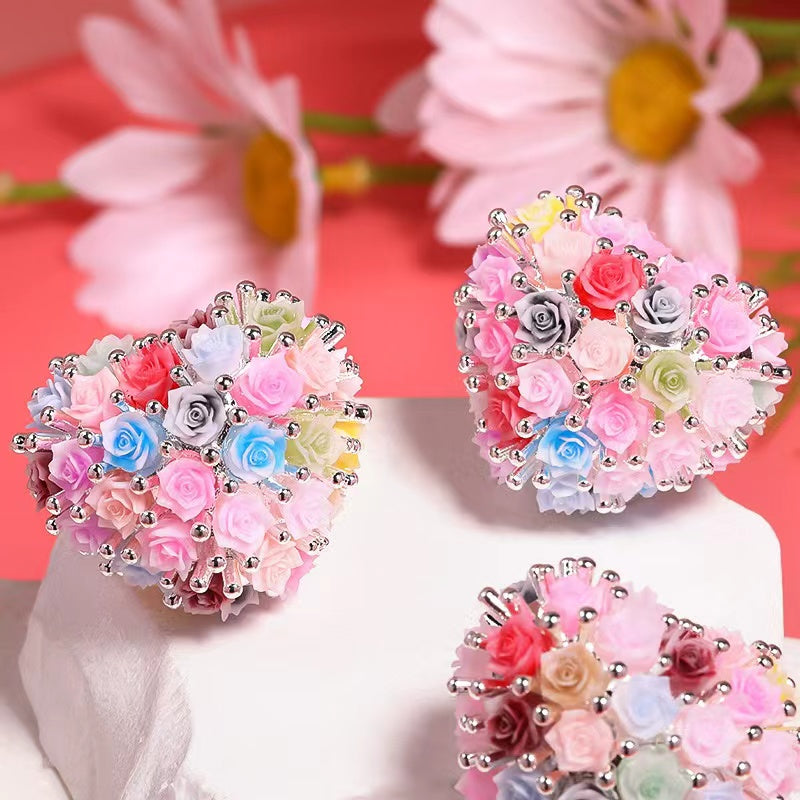 NEW【B221】heart rhinestone Beads(24*27mm)