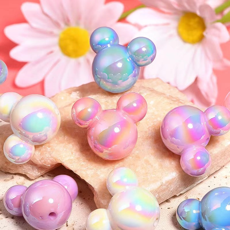 NEW【B224】Colorful Mickey head beads