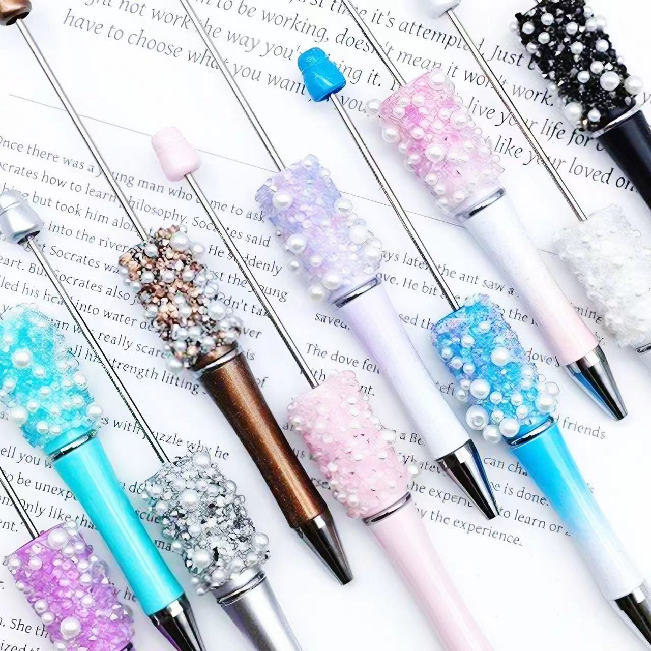 NEW【P130】pearl starry Sky beaded pen