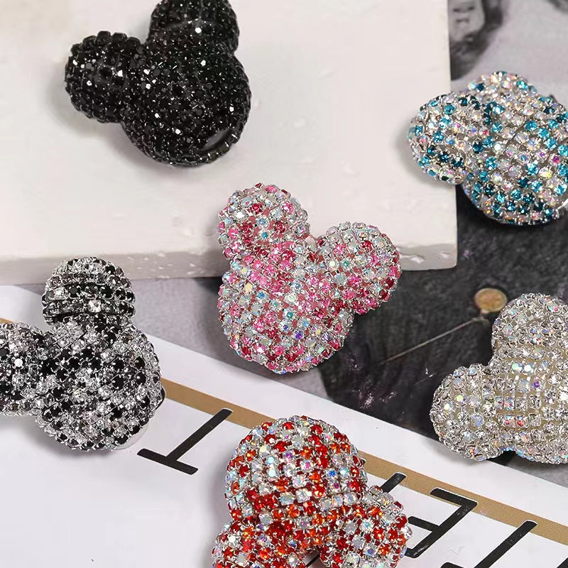 NEW【B229】bear head rhinestone