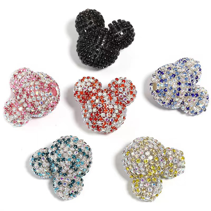 NEW【B229】bear head rhinestone