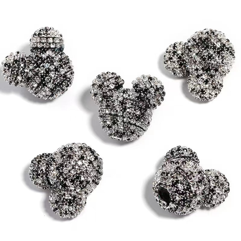 NEW【B229】bear head rhinestone