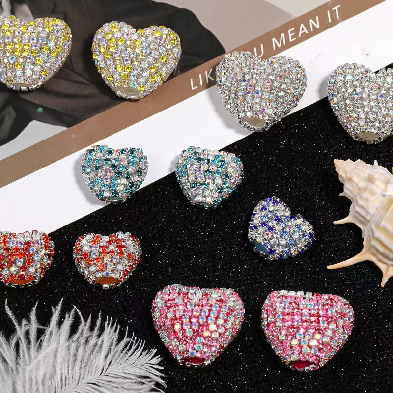 NEW【B241】heart rhinestone