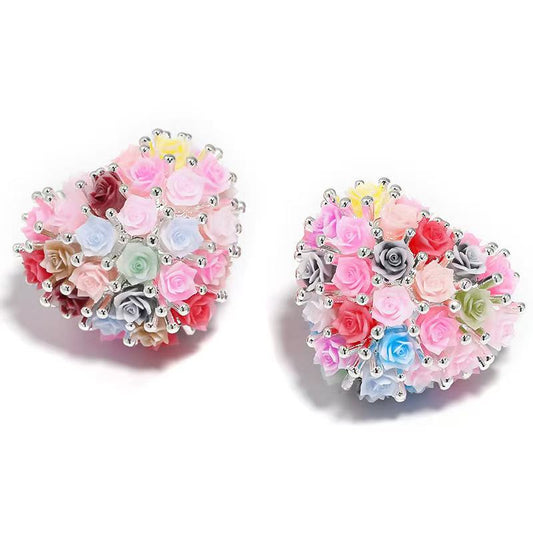 NEW【B221】heart rhinestone Beads(24*27mm)