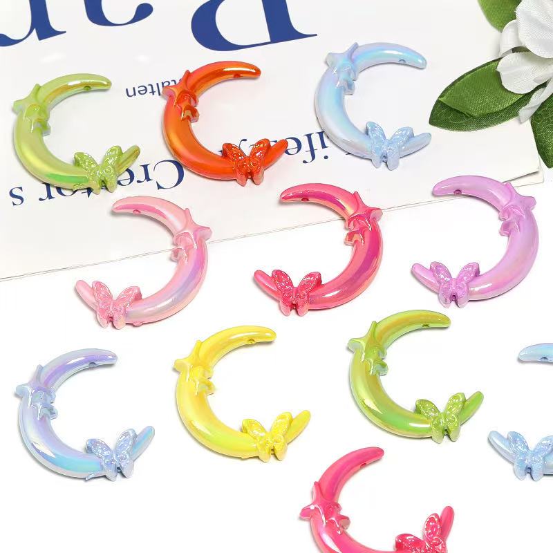 NEW【B297】Star Moon Butterfly Beads
