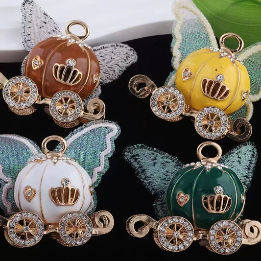 NEW【B311】Lace winged pumpkin cart