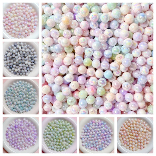 【B130】Pearl Feast Beads （12mm）-Colorful Pearl Beads&Acrylic&plating