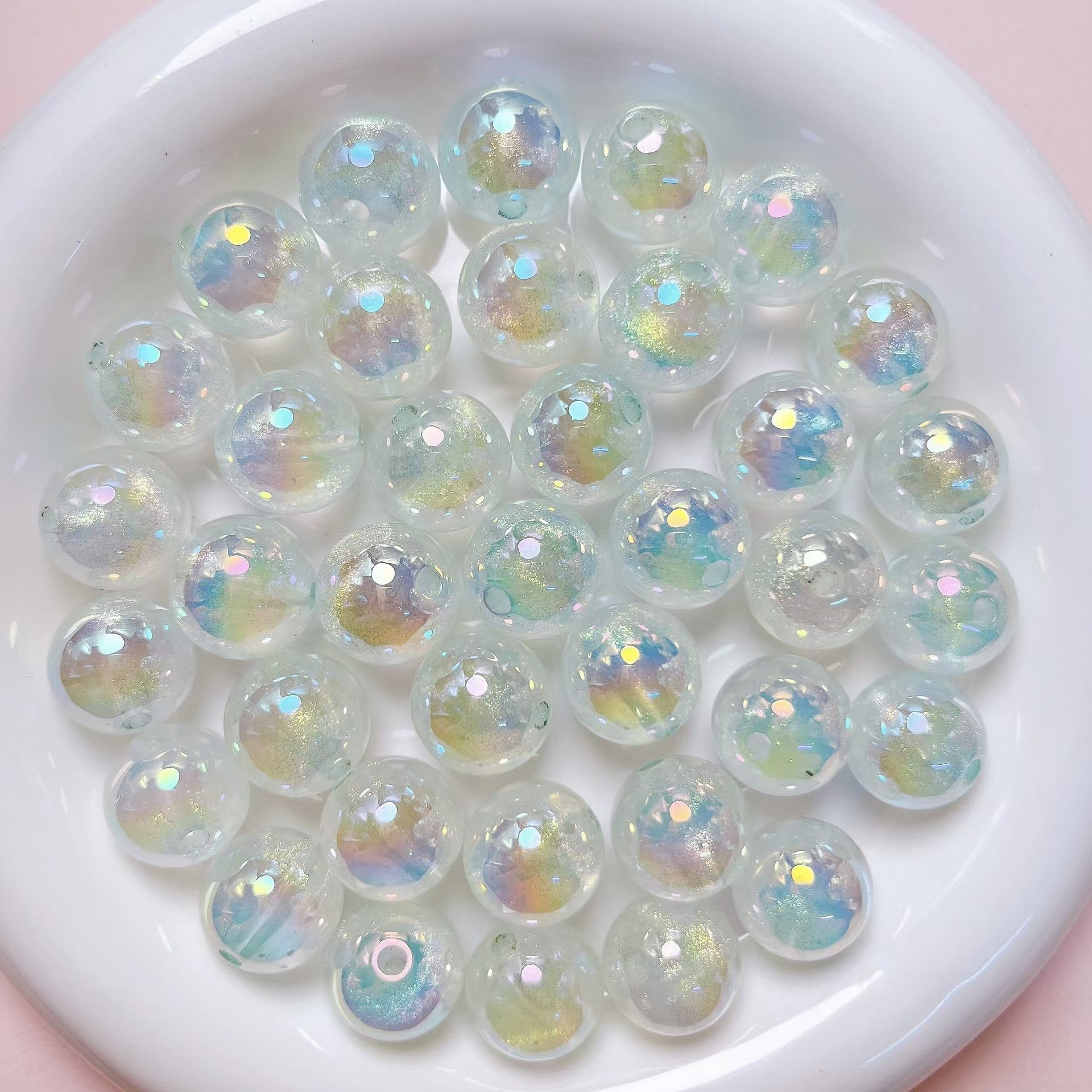 NEW【B237】Shimmery galaxy beads