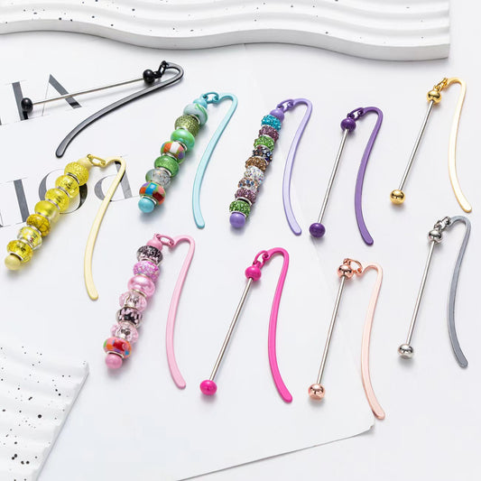 【D315】Metal Beaded Bookmark