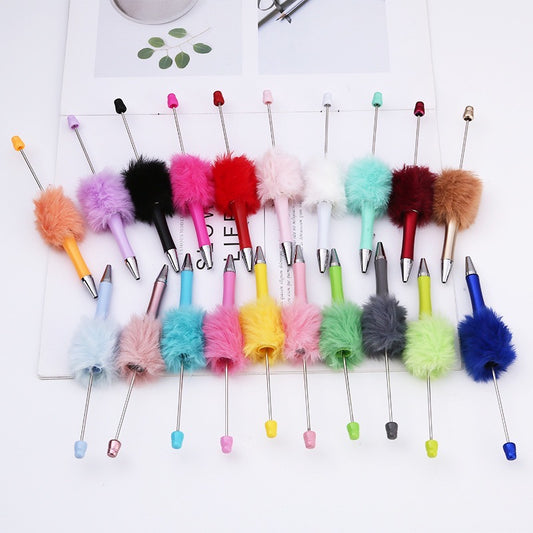 【P119】Plush Beaded Pen