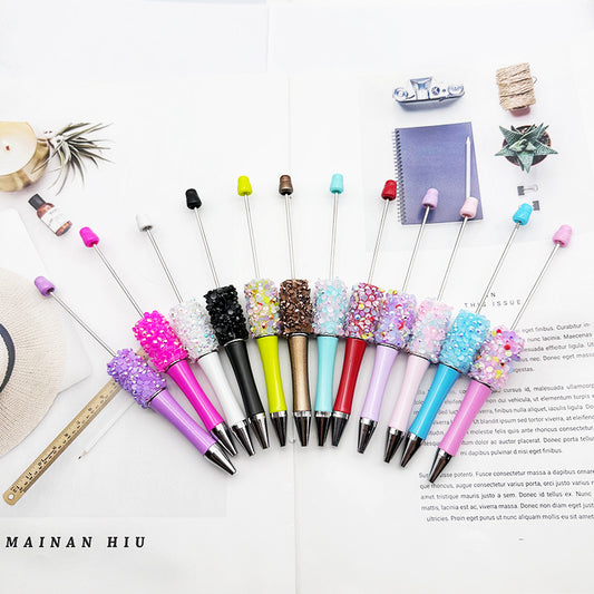 【P123】Petal Sequin  Beaded Pen