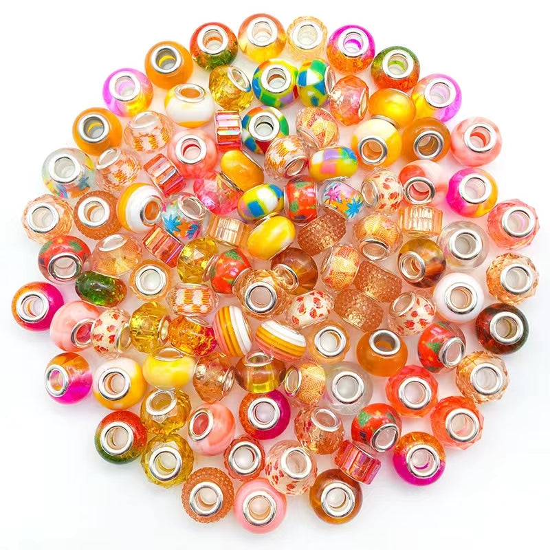 【B191】Nectar Nocturne（9*13mm）-Coloured Large Aperture Beads&Resin&Plating